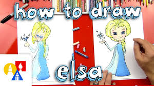 How To Draw Elsa From Frozen Art For Kids Hub How To Draw Elsa Art For Kids