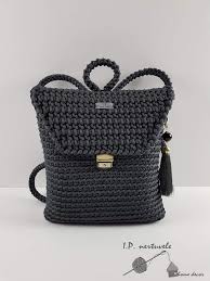 Grey Backpack Grey Backpack Handmade Handbags Acssesories Crocheting Canta Cantalar Canta Modelleri