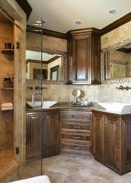 Bathroom Corner Cabinet Ideas Fresh Love The Counter Space Below The Upper Cabinet In 2020 Corner Bathroom Vanity Corner Sink Bathroom Eclectic Bathroom