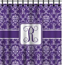 Realtree lavender camo shower curtain, purple camouflage. Initial Damask Shower Curtain Personalized Youcustomizeit