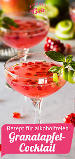 Alkoholfreier Granatapfel Mocktail Rezept Alkoholfrei Granatapfel Aperitif Weihnachten Alkoholfrei