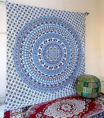 Newest results border decoration seamless patterns set on white background. Blue Elephant Hippie Tapestry White Mandala Wall By Rangraizzi Tapestry Hippie Tapestry Wall Hanging