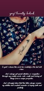 Creative Tattoo Creative Tattoos Tattoos Creative Words