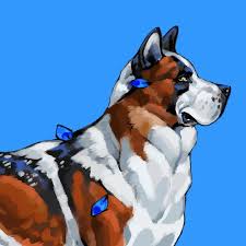 Saint Bernard and Wolf Mix #art #digitalart #digitaldrawing  #digitalpainting #fullbody #feral #canine #canineart #dog #dogart #dogs  #saintbernard #saintbernards #stbernard #wolf #wolfdog #animalart #shade  #shading #shadedart