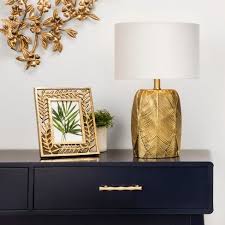 Modern simple table lamp american gold iron table lamps for living room bedroom study desk decor light e27 nordic bedside lamp. Leaf Table Lamp Gold Opalhouse Gold Table Lamp Table Lamp Leaf Table