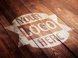 Wood Paint Logo Mockup Free Free Mockup Free Logo Mockup Logo Mockup Painting On Wood