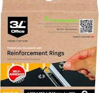 3L 8214-500 hole reinforcement rings made of PP clear : Amazon.se: Office  Products