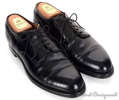 Alden Solid Black Shell Cordovan Mens Oxford Blucher Dress