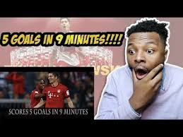 Lewandowski's 5 goals in 9 minutes. Robert Lewandowski 5 Goals In 9 Minutes Reaction Youtube