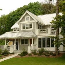 Please feel free to reach out to us for an exterior color your house package! Silver Metal Roof Design Ideas Pictures Remodel And Decor Exterior Paint Colors For House House Paint Exterior House Exterior