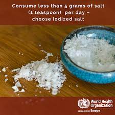 How much salt should a person consume a day? Who Europe Twitterissa Salt Intake Of Less Than 5 Grams Per Day For Adults Helps Blood Pressure And Reduces The Risk Of Cardiovascular Disease Stroke And Heart Attack Let S Eat Lesssalt