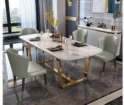 You don't have to store the extension leaves in separate places, because the extension leaves simply fold in together with the table. Light Luxury Marble Dining Table And Chair Combination Household Small Apartment Dining Table Coffee Tables Aliexpress
