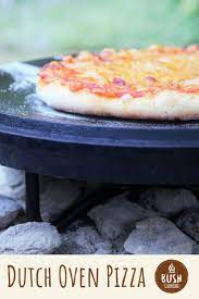 Dutch Oven Ham Pizza Bush Cooking Recipe Dutch Oven Pizza Ham Pizza Cooking