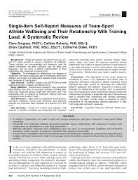 Here's a softball training program that will prepare your players for the upcoming season like no other. Pdf Single Item Self Report Measures Of Team Sport Athlete Wellbeing And Their Relationship With Training Load A Systematic Review
