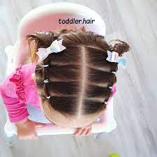 Selena And Sofia S Hairstyles On Instagram Simple Half Up Style With Lovely Bows Thanks To Cute Toddler Hairstyles Kids Hairstyles Kids Hairstyles Girls