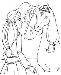 Barbie horse coloring pages will help your child focus on details, develop creativity, concentration, motor skills, and color recognition. Barbie Riding Horse Coloring Pages Novocom Top