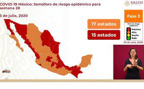 Durante la semana del 1 al 7 de marzo 2021, baja california está en semáforo anaranjado. Semaforo Covid Pone A 17 Estados En Naranja Y 15 En Rojo En Primera Semana De Julio El Sol De Mexico Noticias Deportes Gossip Columnas