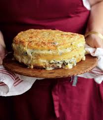Lidia Bastianich S Cheesy Polenta Torta Is Everything We Want To Eat This Time Of Year Cbc Life Recipe Lidia S Recipes Polenta Lidia Bastianich