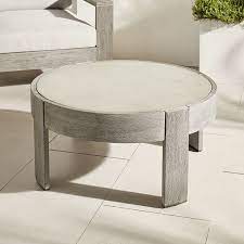 Here, your favorite looks cost less than you thought possible. Portside Outdoor Round Concrete Coffee Table Weathered Grey West Elm United Kingdom