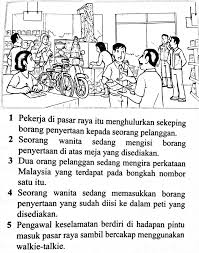 Bina ayat berdasarkan gambar reading comprehension worksheets grammar and vocabulary study materials. Bina Ayat Berdasarkan Gambar
