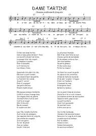 Dame Tartine Partition Gratuite En Pdf Partitions Gratuites Chanson Partitions De Chansons