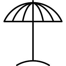 Beach Umbrella Open Vector Svg Icon Svg Repo Free Svg Icons