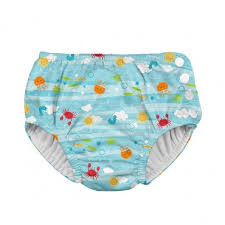 Snap Reusable Absorbent Swimsuit Diaper