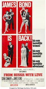 © 1963 united artists corporation; From Russia With Love United Artists 1964 Three Sheet 41 X Lot 89567 Heritage Auctions