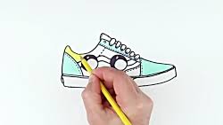 It039s very easy art tutorial only follow me step by step if you need more time you can make pause. How To Draw Vans Sneakers Shoes Art Tutorial Step By Step