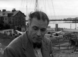 Laurence Olivier, Alan Bates and Joan Plowright in Morecambe 1960.