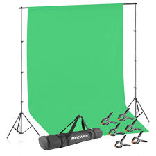 Neewer Lighting Studio Background Kit Includes 8 5x10 Feet 2 6x3 Meters Backdrop Stand Support System 6x9 Feet 1 8x2 8 Meters Green Muslin Backdrop 6 Pieces Backdrop Clamps And Carrying Case Walmart Com Walmart Com