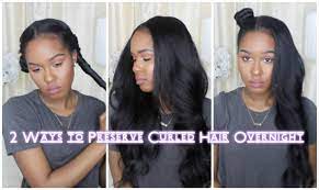 2 Ways To Preserve Curled Hair Overnight Black Hair Information Community Curled Hairstyles Curl Hair Overnight Relaxed Hair