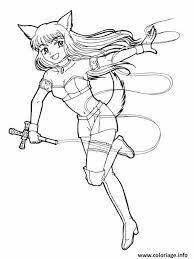 Coloriage Manga Fille Chat Manga Kleurplaten Illustraties