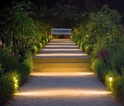 Pathway And Bollard Lights Practical Signposts Through The Nocturnal Garden Landscap Outdoor Landscape Lighting Garden Path Lighting Landscape Lighting Design