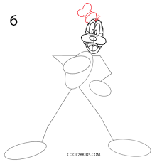 It's okay to overlap the body shapes. How To Draw Goofy Step By Step Pictures