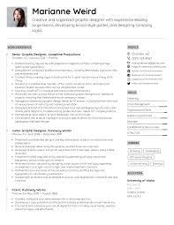 Find content updated daily for graphic design resume sample Graphic Designer Resume Example Writing Tips For 2021