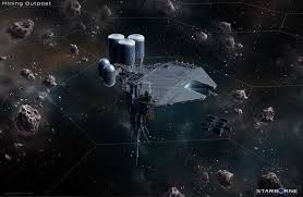 Mining Outpost By Asgeir Jon Asgeirsson Sci Fi 2d Spaceship Concept Concept Art Science Fiction Illustration
