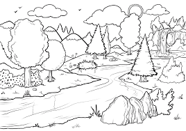 Waterfall Coloring Pages Best Coloring Pages For Kids Forest Coloring Pages Coloring Pages Coloring Pages For Kids