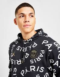 Confira e pague em até 10x sem juros na loja oficial da nike. Jordan Paris Saint Germain All Over Print Fleece Hoodie Schwarz Jd Sports