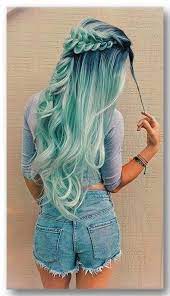 Pin By Zeynep Sahin On Hair Girls Hair Styles Blue Ombre Hair Cute Hair Colors