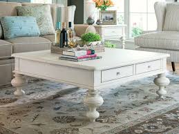 Square Shabby Chic Coffee Table With Gustavan Style Drawers Don T Sweat The White We Can Repaint It Coffee Table Chic Coffee Table Coffee Table Square