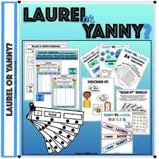 Laurel Vs Yanny Which Did You Hear Everyone Is Obsessed With The Audio Clip Includ Speech Language Activities Language Activities Speech And Language