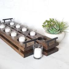 Build your own rustic wooden candle holders using scrap or reclaimed wood. Long Wood Candle Tray Table Candle Holder Candle Platter Etsy Wood Candle Tray Table Candle Holders Long Candle Holder