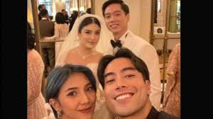 Cantiknya Sheila Dara Curi Fokus di Nikahan Kevin Sanjaya dan Valencia Tanoe