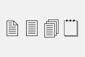 If the ico file does not include all the sizes, the system may downscale or upscale the icon to the required resolution, resulting in poor image quality. Documents Icons Line Symbol File Icon Folded Written Paper Line Icon 2151796 Vector Art At Vecteezy