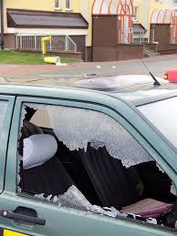 Bad Day For Owner Car Vandal Or Thief Or Accident Destroyed Window Pane Pr Affiliate Car Vandal Thief Bad Day A Design Bad Day Stock Photos