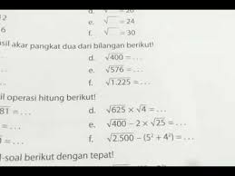 Kelas 5 soal matematika kelas 6 sd bab pengolahan data dan kunci buku pegangan guru dan siswa kurikulum 2013 edisi 2014 ulangan harian rumus matematika sd kelas 6 terlengkap jual buku matematika kelas 4 sd mi gelora aksara pratama kota surabaya joy books tokopedia. Latihan 5 Nomor 2f Halaman 91 Akar Kuadrat Youtube