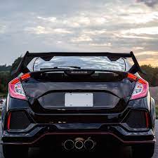 Pro car studio has a great selection of spoilers parts for 2020 honda civic feel free to ask our civic experts for help. Spec D Spoiler Honda Civic 5 Door Hatchback 2017 2021 Civic Type R S Redline360