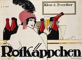 The Deutscher Werkbund Designed This Poster For Rotkappchen Sparkling Wine In 1912 Little Red Riding Hood Red Riding Hood Vintage Posters