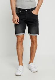 Funky Buddha Short En Jean Black Zalando Fr Zalando